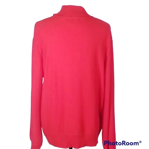 New York & Co Red Knitted Cowl Neck Sweater.  Size XL - Picture 6 of 11
